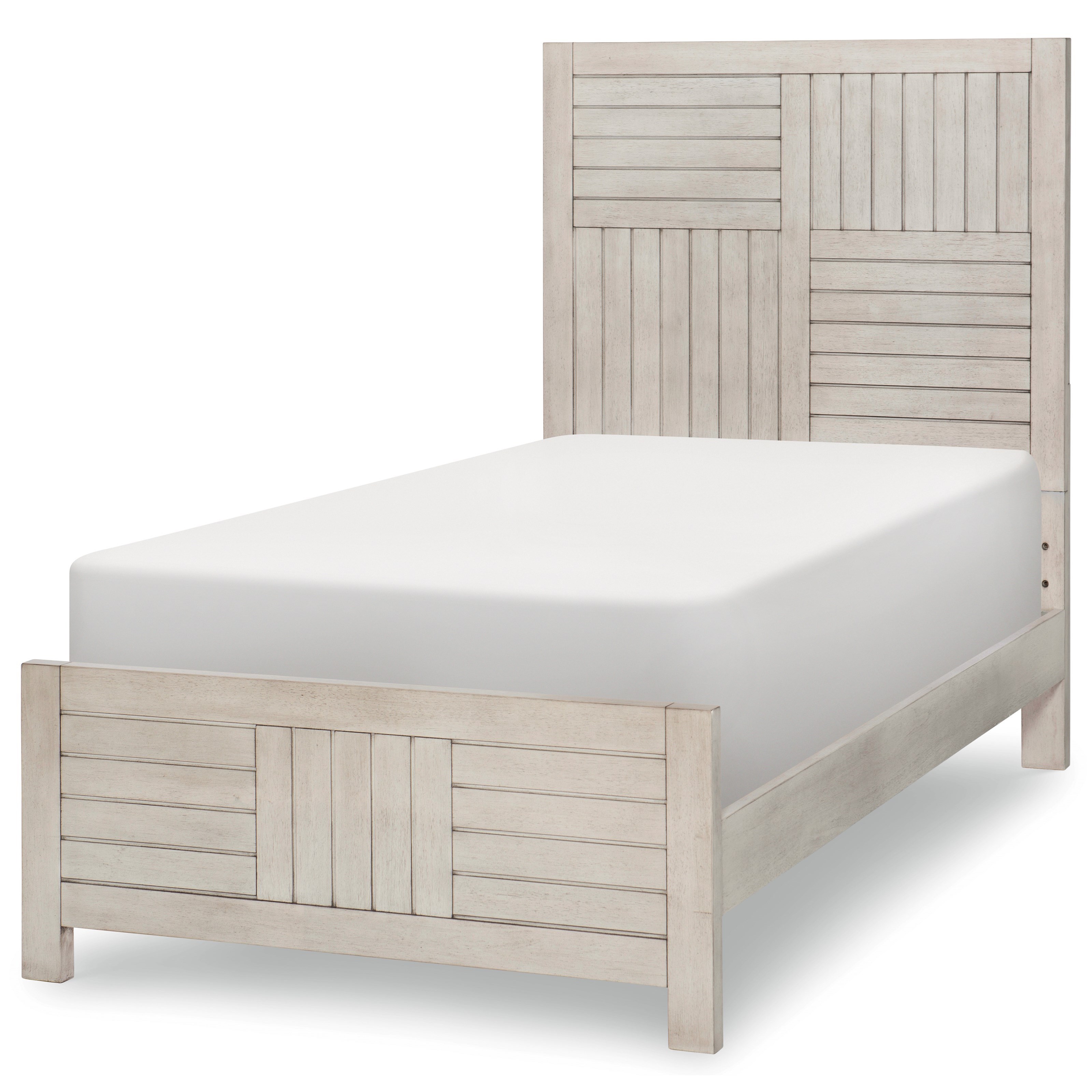 Legacy Classic Kids Summer Camp Rustic Casual Twin Panel Bed Crowley